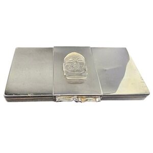 Rare Cigarette Case Vintage 1920s Lalique Chanel Dior Buddha Powder Box‎ France